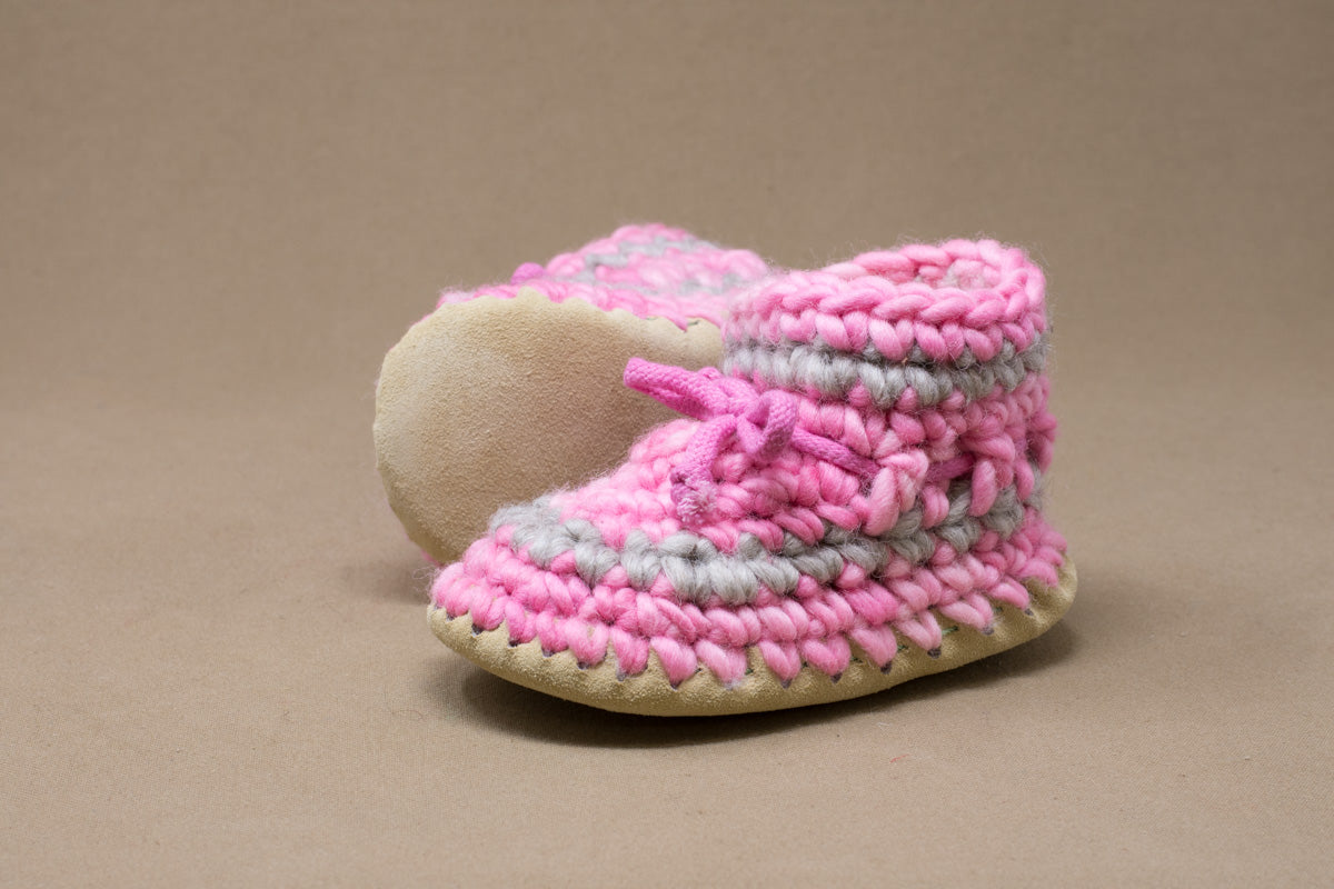 Kids knitted slippers sales